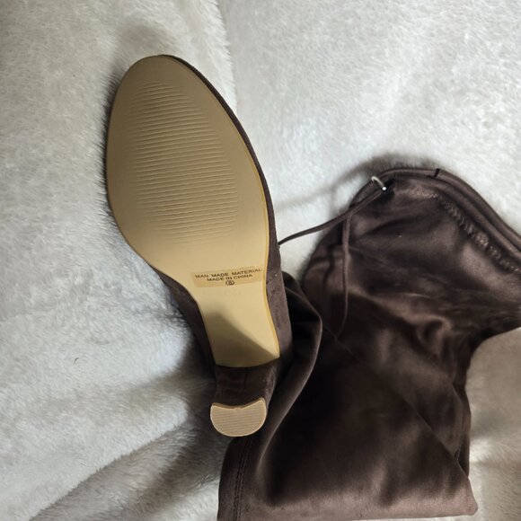 Dark Brown Suede size 8 Thigh High Boots - Picture 2 of 3